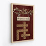 7357CUS2 personalized family canvas crossword puzzle name wall art_ 7357CKVNI