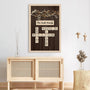 7357CUS3 personalized family canvas crossword puzzle name wall art_ 7357CKVNI