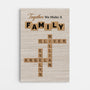 7359CUS1 personalized family crossword canvas gifts for the whole family 7359C3PMI