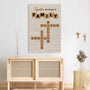 7359CUS3 personalized family crossword canvas gifts for the whole family 7359C3PMI