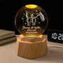 7408LUS2 cute couple 3d crystal ball lamp custom gifts for couples 7408L
