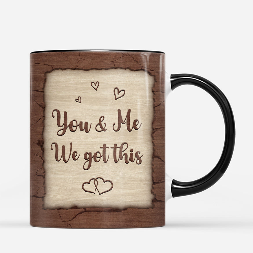 7441MUS3 3d printing effect personalized couple mugs from our first kiss till our last breath_ 7441MTQZG