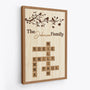7451CUS2 family crossword art personalized family canvas with names 7451C3PZI