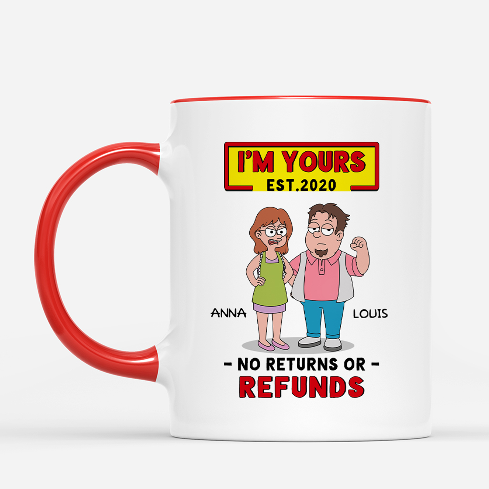 7482MUS2 personalized mugs for couples im yours no returns or refunds 7482M6TWA_jpg