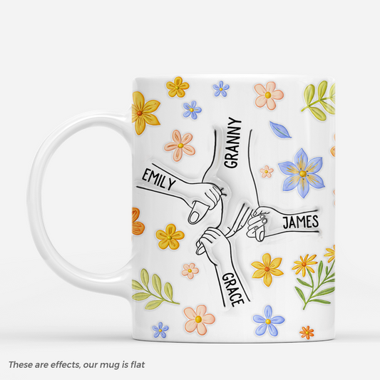 7488MUS1 3d printing effect hand holding mug with names personalized gifts for mom grandma 7488M6FAA