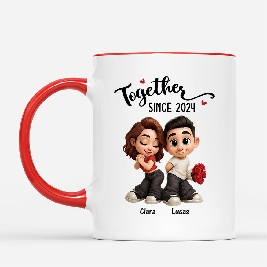 7507MUS2 personalized together since mug anniversary gifts for couples 7507MKL5G_572b8b6c af3a 4599 8f04 771f1c366d5a