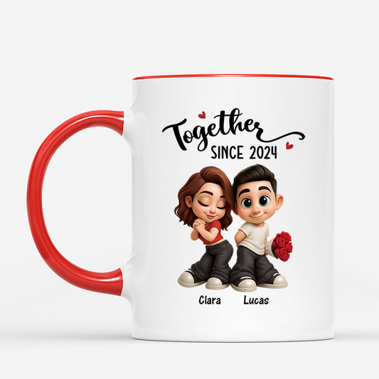 7507MUS2 personalized together since mug anniversary gifts for couples 7507MKL5G_572b8b6c af3a 4599 8f04 771f1c366d5a
