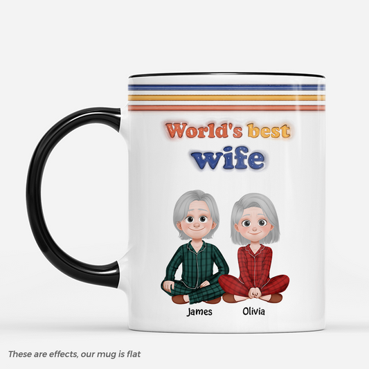 7548MUS2 3d printing effect personalized couple mug gifts for wife husband boyfriend girlfriend 7548M8RAB