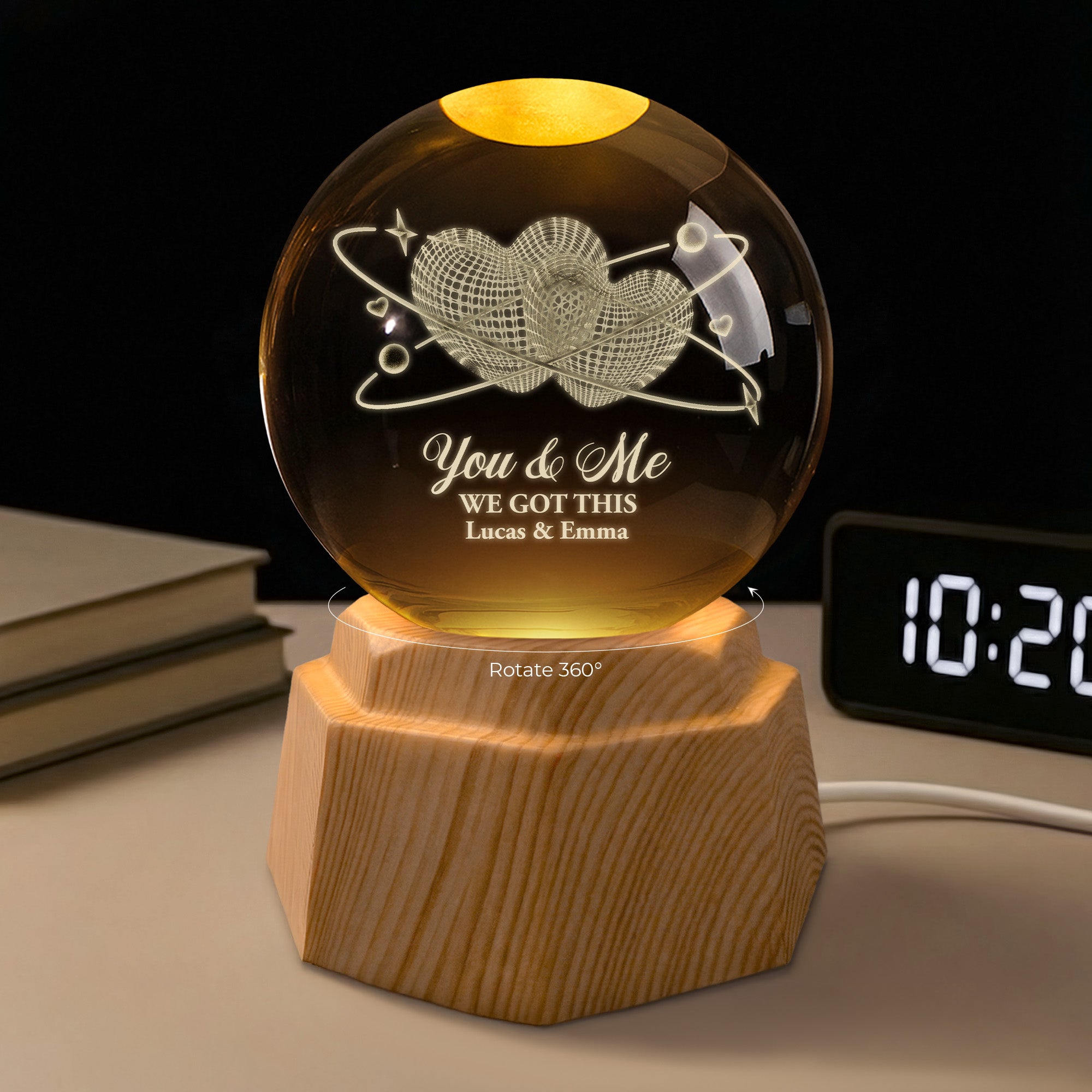 7552LUS2 heart 3d crystal ball lamp personalized gifts for couples 7552L3QMG_ae70360a e2db 4594 8e91 57c9b2663023