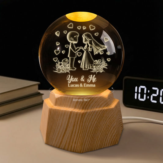 7561LUS1 custom 3d crystal ball lamp wedding gifts for couples 7561L6LMG_2