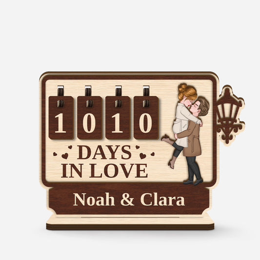 7576QUS1 days in love tracker sign personalized anniversary gifts for couples 7576Q8LMG_1
