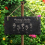 7641AUK2 personalised grannys garden slate sign for grandmamum 7641aetqca