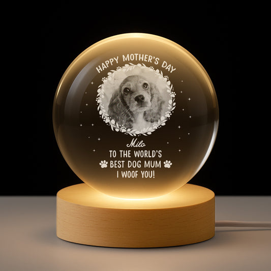 7653LUk1 personalized crystal ball lamp mothers day gifts for dog moms 7653lcl5c