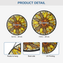 7678UUK3 personalised stained glass sunflower suncatcher_ for mumgranny 7678utfna