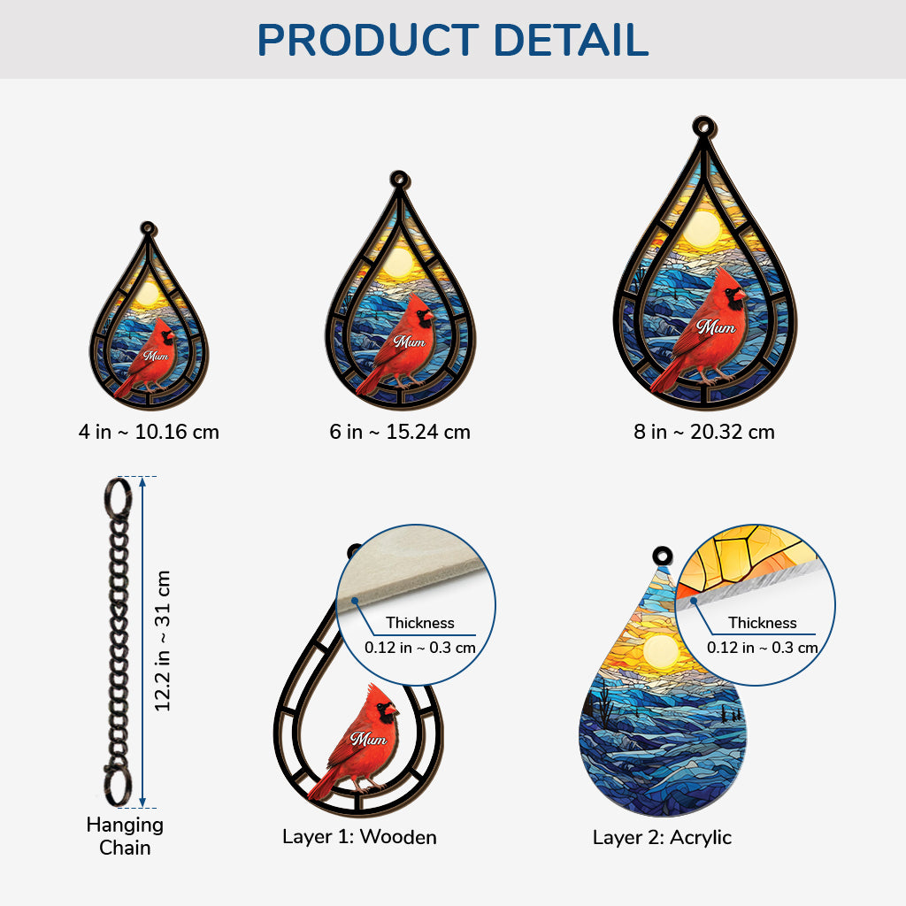 7681UUK3 personalised memorial cardinal suncatcher_ for loss of mumdad 7681utpma