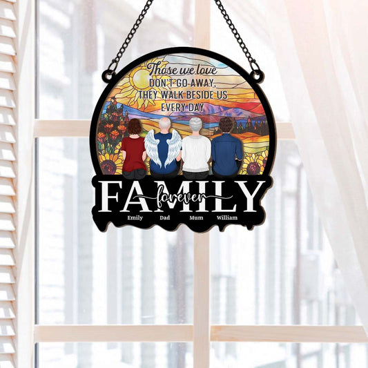 7682UUK2 personalised family forever memorial suncatcher for loss of mumdad 7682ustai_b3f010e9 2559 459e 9e0a a1dbff4f32a8