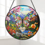 7687UUK1 personalised stained glass butterfly memorial suncatcher for loss of mumdad 7687utpca