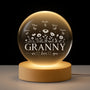7688LUK1 personalised we love you crystal ball lamp for mumgranny 7688ltpta