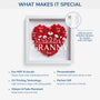 7688OUK3 personalised mumgrandma we love you flower shadow box 7688otptg