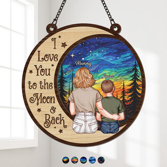7689UUK1 personalised i love you to the moon and back suncatcher for mumdad 7689usqzi