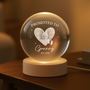 7690LUK2 personalised promoted to grandma crystal ball lamp with ultrasound picture 7690ltfca