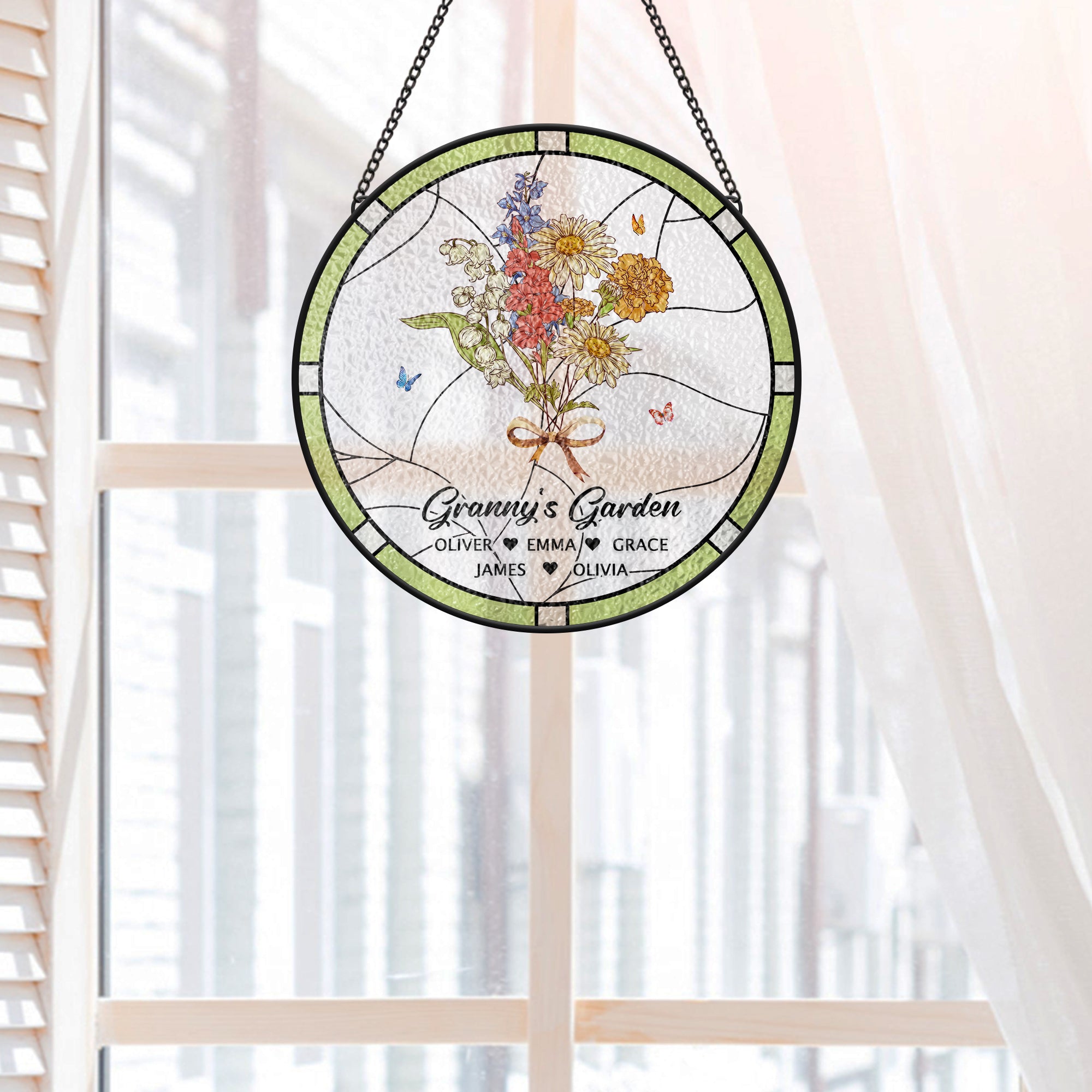 7699UUK2 personalised nanas garden suncatcher for mum and granny 7699u6pca