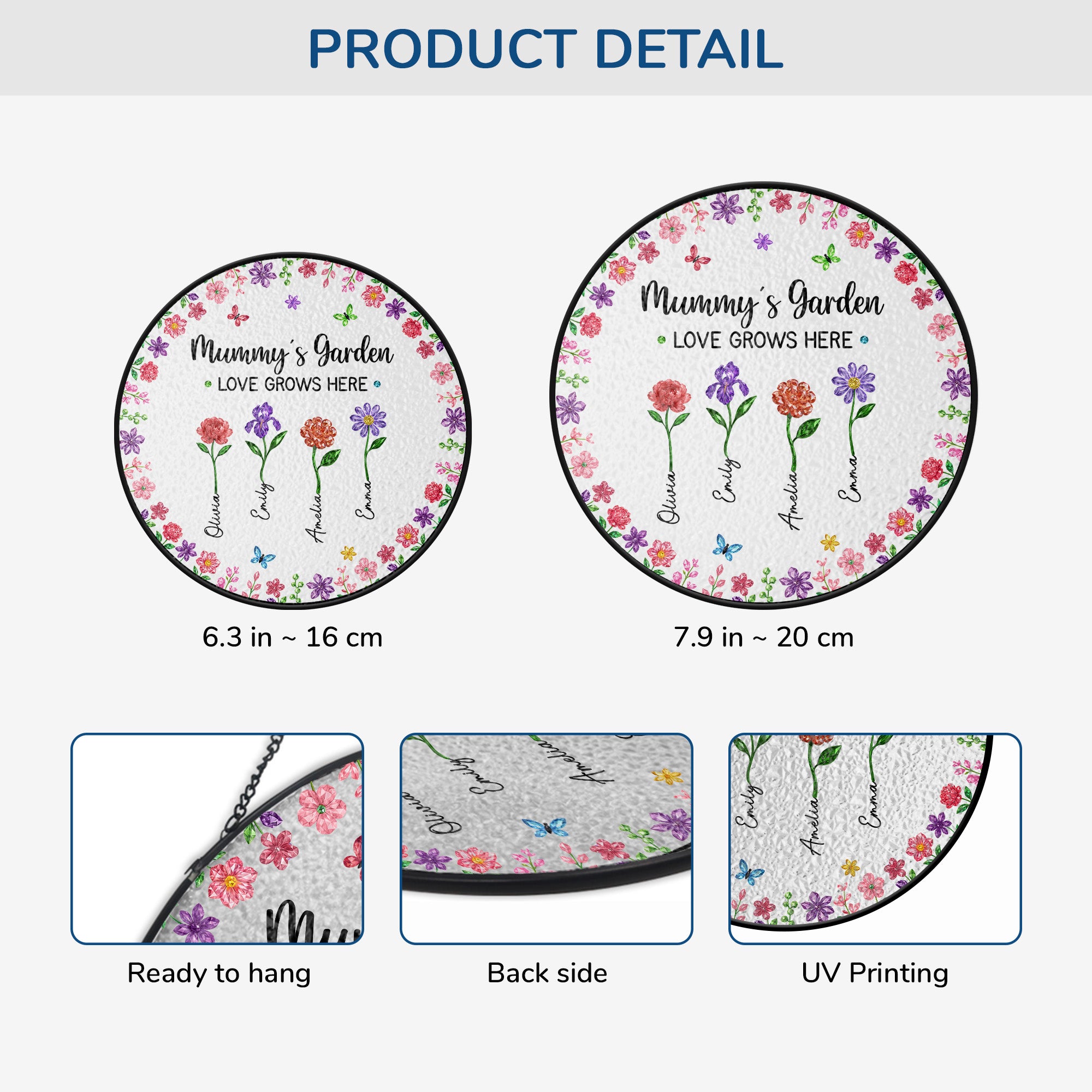 7702UUK3 personalised stained glass grannys garden suncatcher for grannymum 7702u6qwa