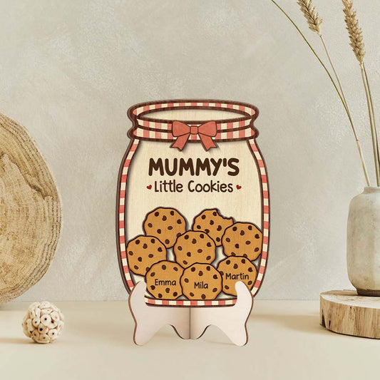 7709QUK2 personalised grannys little cookies wooden plaques for grandmamum 7709qcqwa