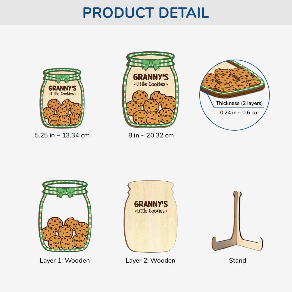 7709QUK3 personalised grannys little cookies wooden plaques for grandmamum 7709qcqwa_96555abd 2402 43cc 9345 d7ec77da1c90