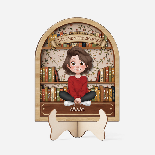 7716QUS1 shhh im reading wooden plaque personalized gifts for book lovers 7716q8hna