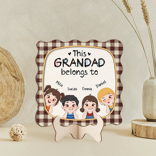 7717QUK2 personalised this grandadgranny belongs to wooden plaque 7717qskab