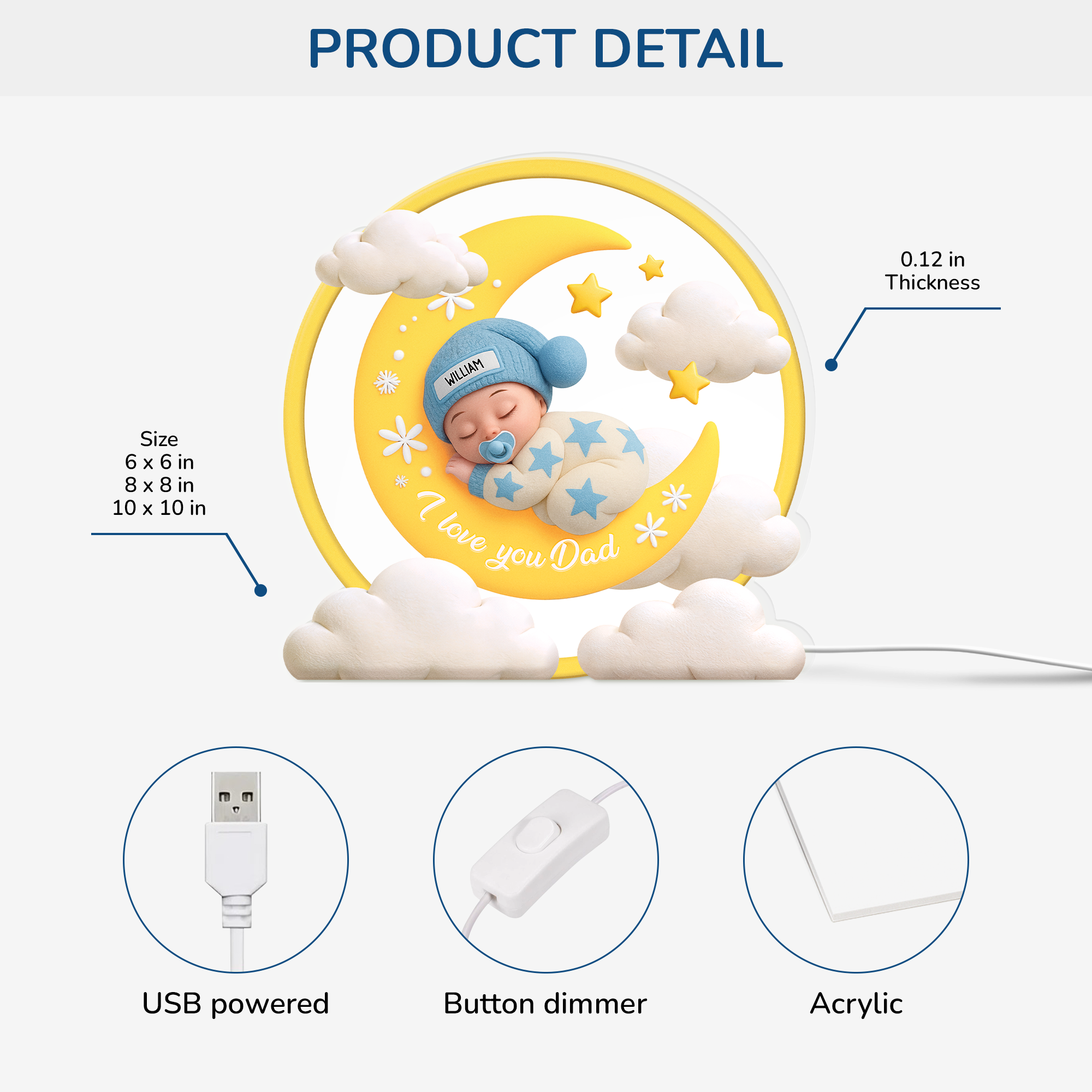 7718LUS3 i love you light box personalized gifts for mom and dad 7718l8hna