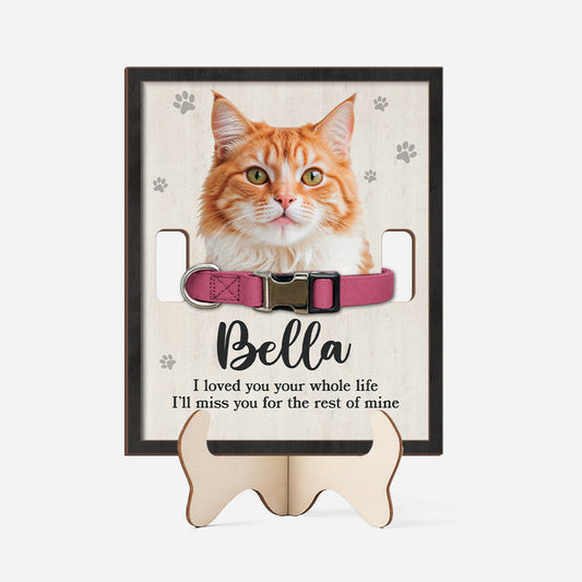 7727QUS1 wooden memorial plaques with photo personalized cat memorial gifts 7727qsqad