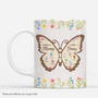 7730MUK1 personalised first mummy now granny butterfly mug with names 7730msyza