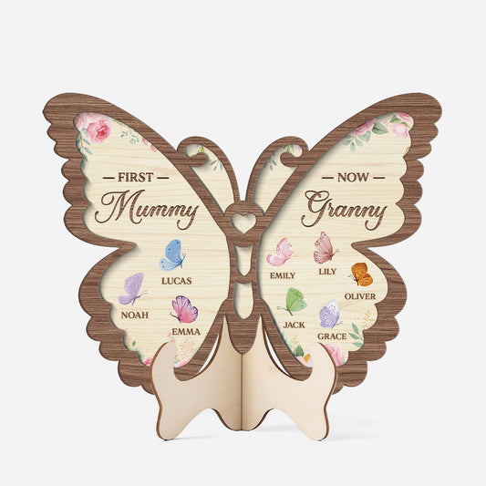 7730QUK1 personalised first mum now nana_ wooden plaque for grandma 7730qspza