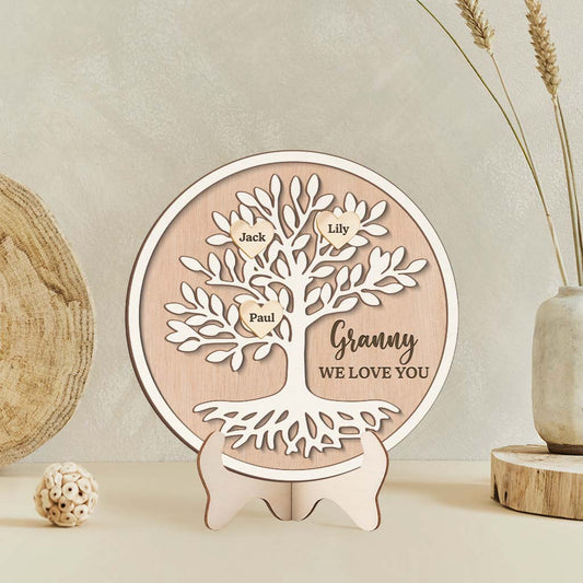 7731QUK2 personalised we love you wooden plaque for grandadgranny 7731q8lcb