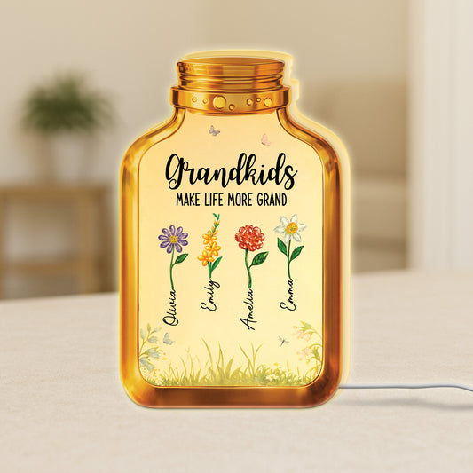 7734LUS1 flower light box personalized mothers day gifts for grandmamom 7734l8qaa