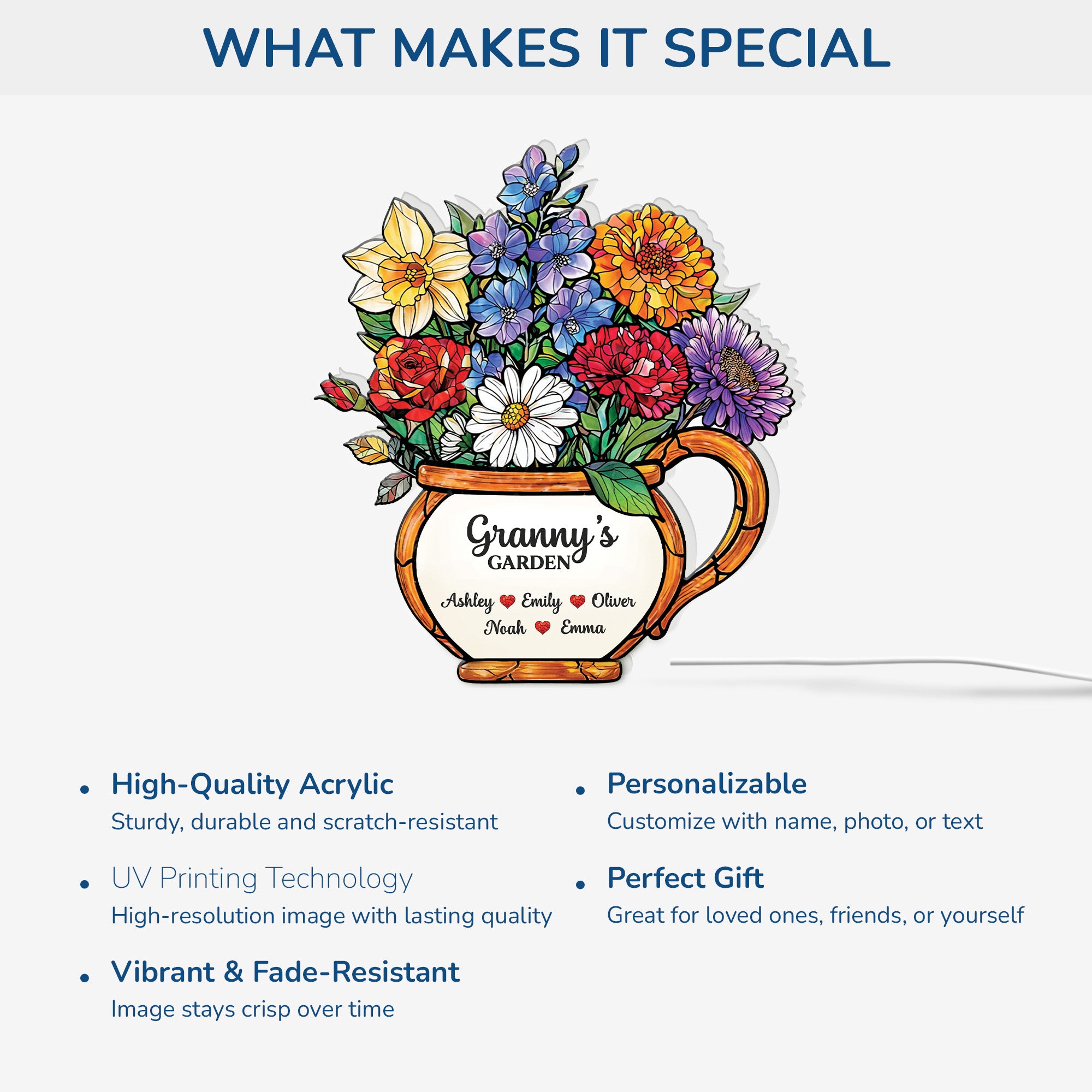 7743LUK4 personalised grandmas garden light box for grannymum 7743l8lza