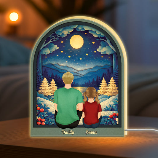7748LUK2 3d printing effect personalised light box for mumdad 7748l3ywa