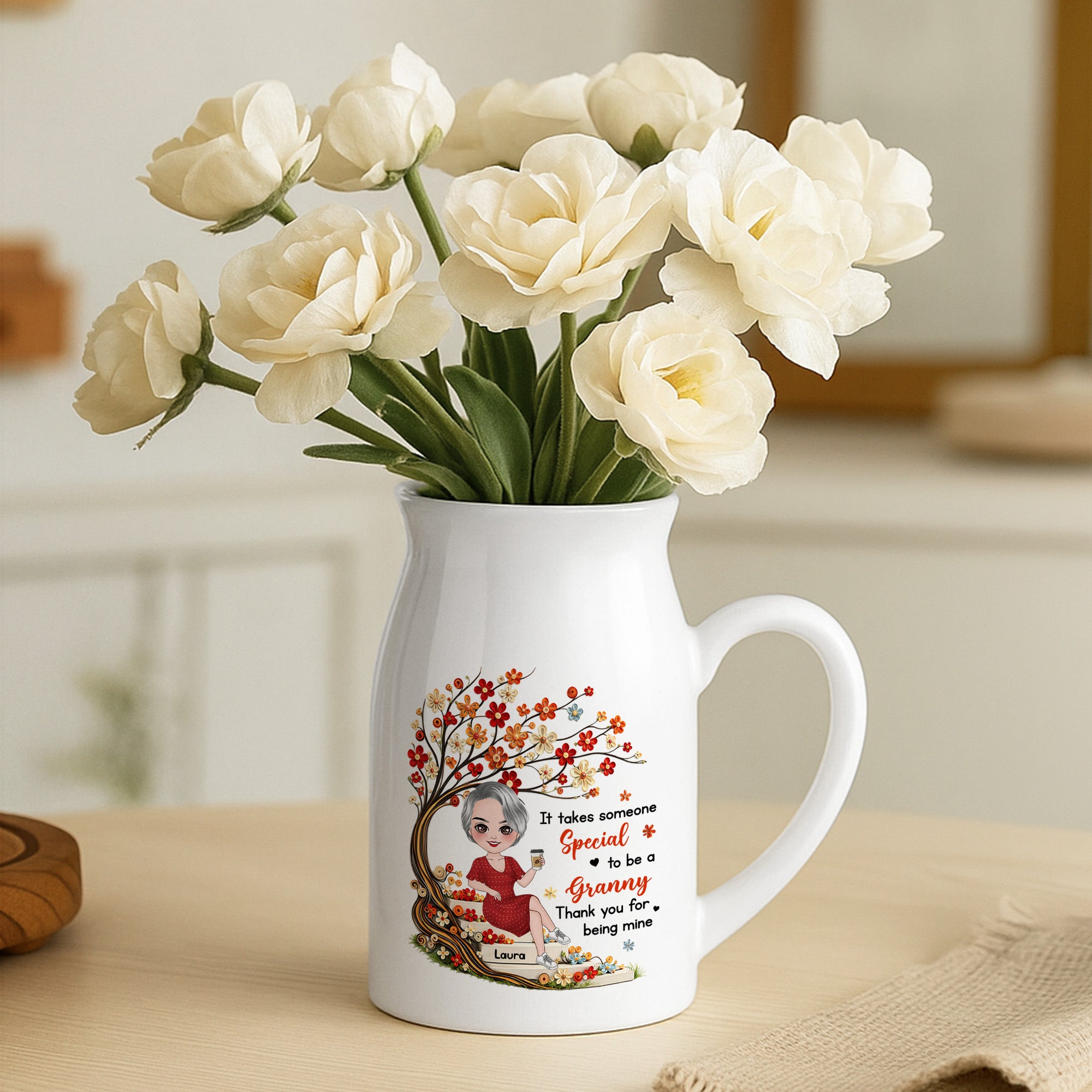 7759OUK2 personalised it takes someone special to be a grannymum_ flower vase 7759o6qma