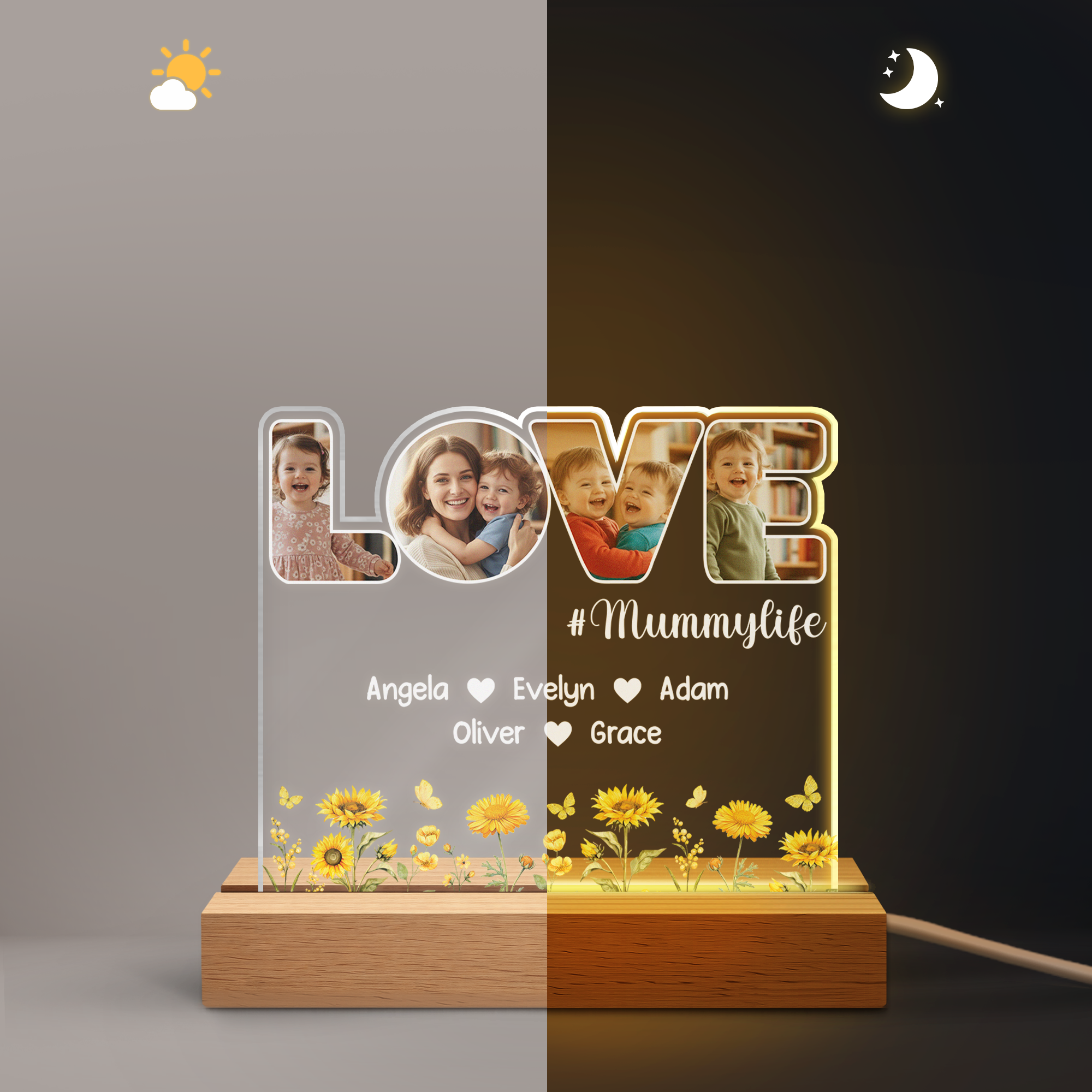 7784LUK2 personalised photo night light_ for grannymum 7784l8pha