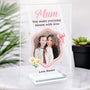 7786RUK2 personalised acrylic photo plaque with stand for grannymum 7786r8pta