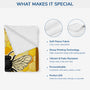 7793BUK4 3d printing effect personalised fleece bee blanket for grannymum 7793bsqwa