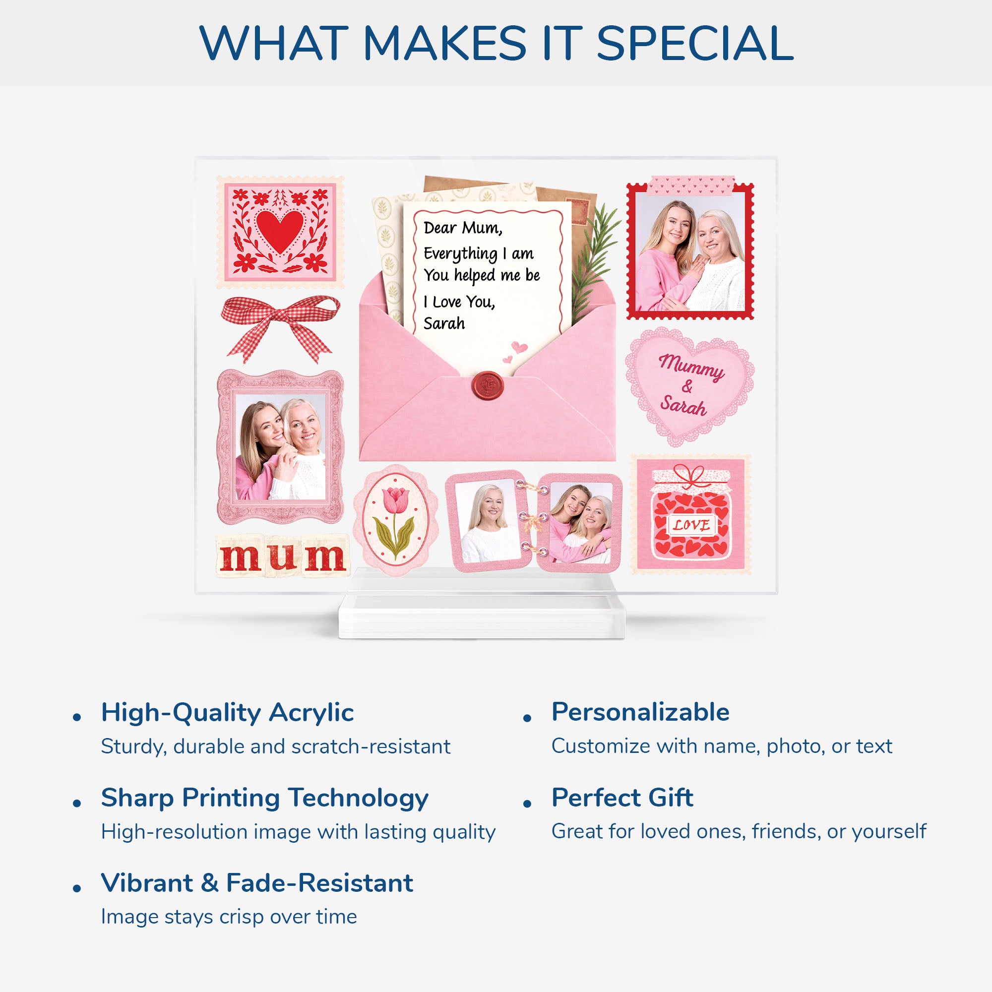 7795RUK1 custom mothers day photo acrylic plaque with stand_ for mumgranny 7795rcvwa_4