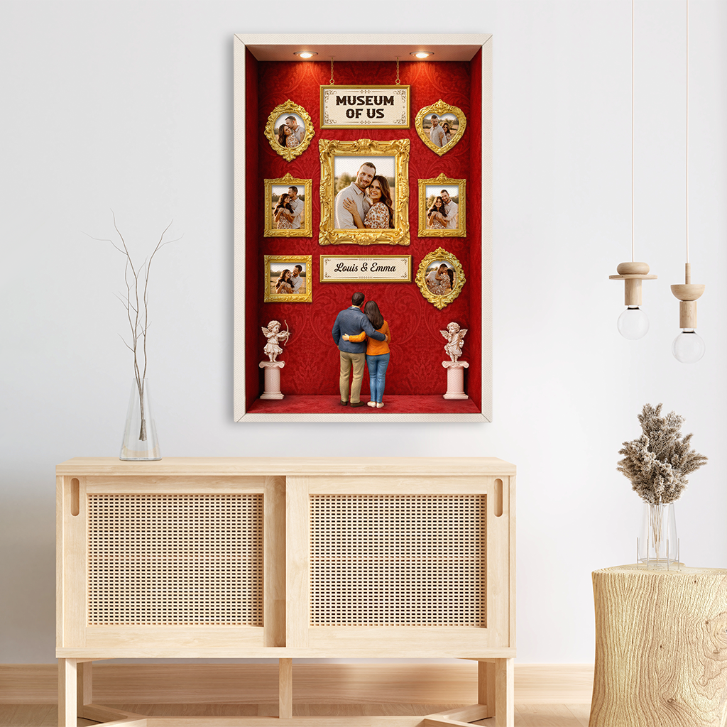 7801CUS3 3d printing effect museum of us canvas art custom photo gifts for couples 7801csrwg