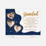 7803RUK1 personalised i love you photo acrylic plaque with stand for grannygrandad 7803rtpab