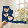 7803RUK3 personalised i love you photo acrylic plaque with stand for grannygrandad 7803rtpab