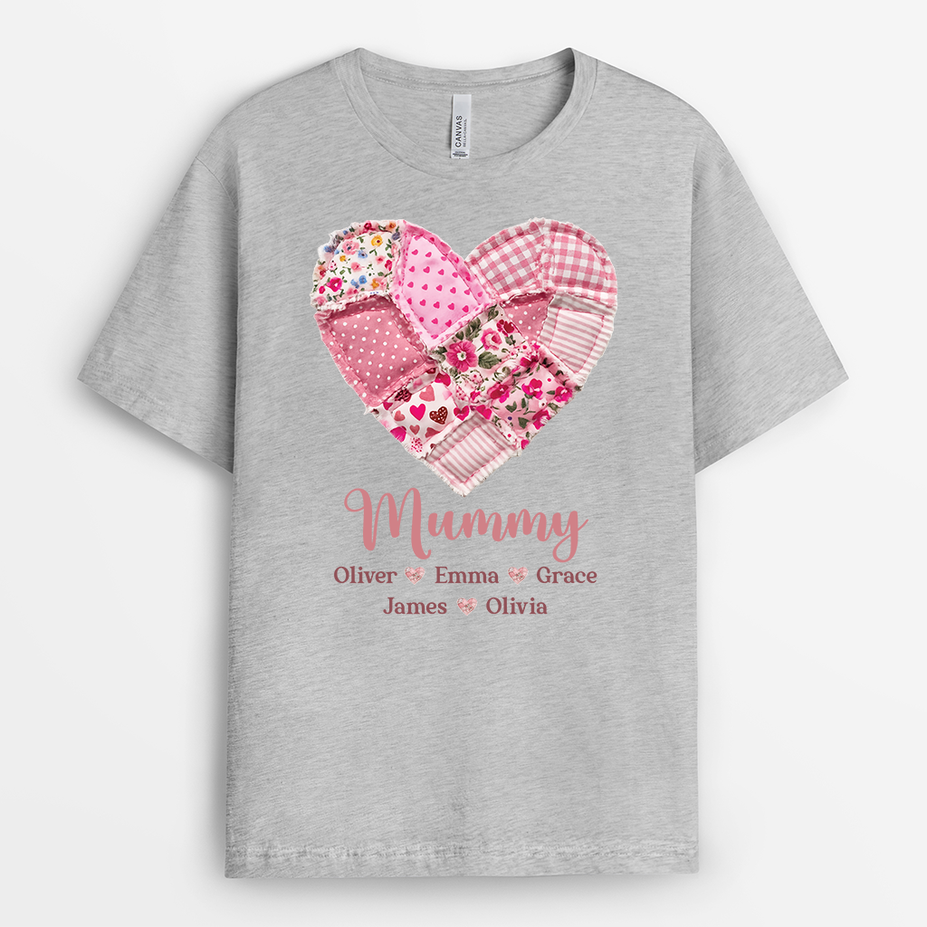 7809AUK2 personalised grandma t shirt with grandkids names for mothers day 7809a8fca