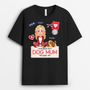 7816AUK1 personalised best dog mum ever t shirt for dog owners 7816acfmc