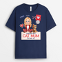 7816AUK2 personalised best cat dad ever t shirt for cat owners 7816acfmd
